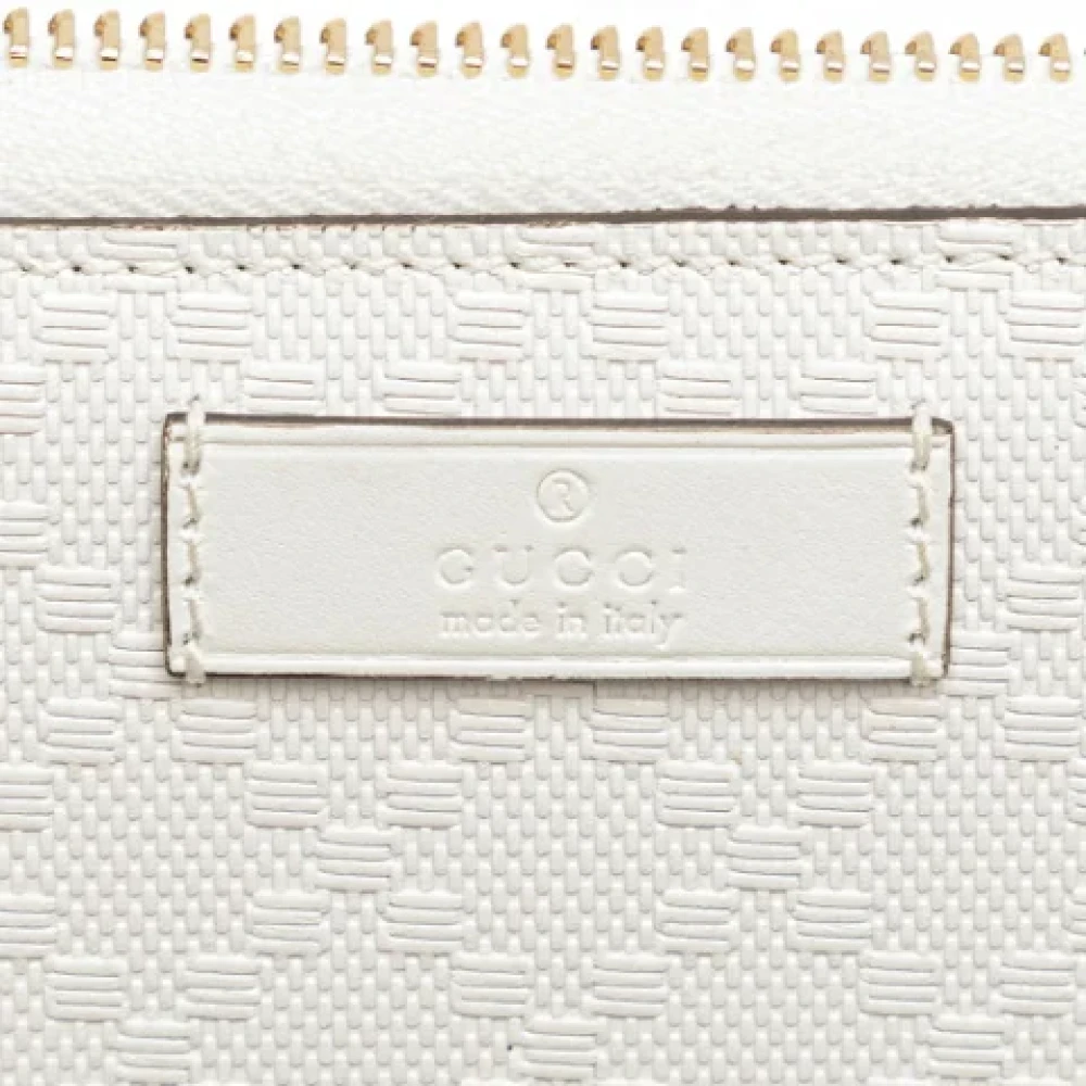 Gucci Vintage Pre-owned Leather wallets White Dames