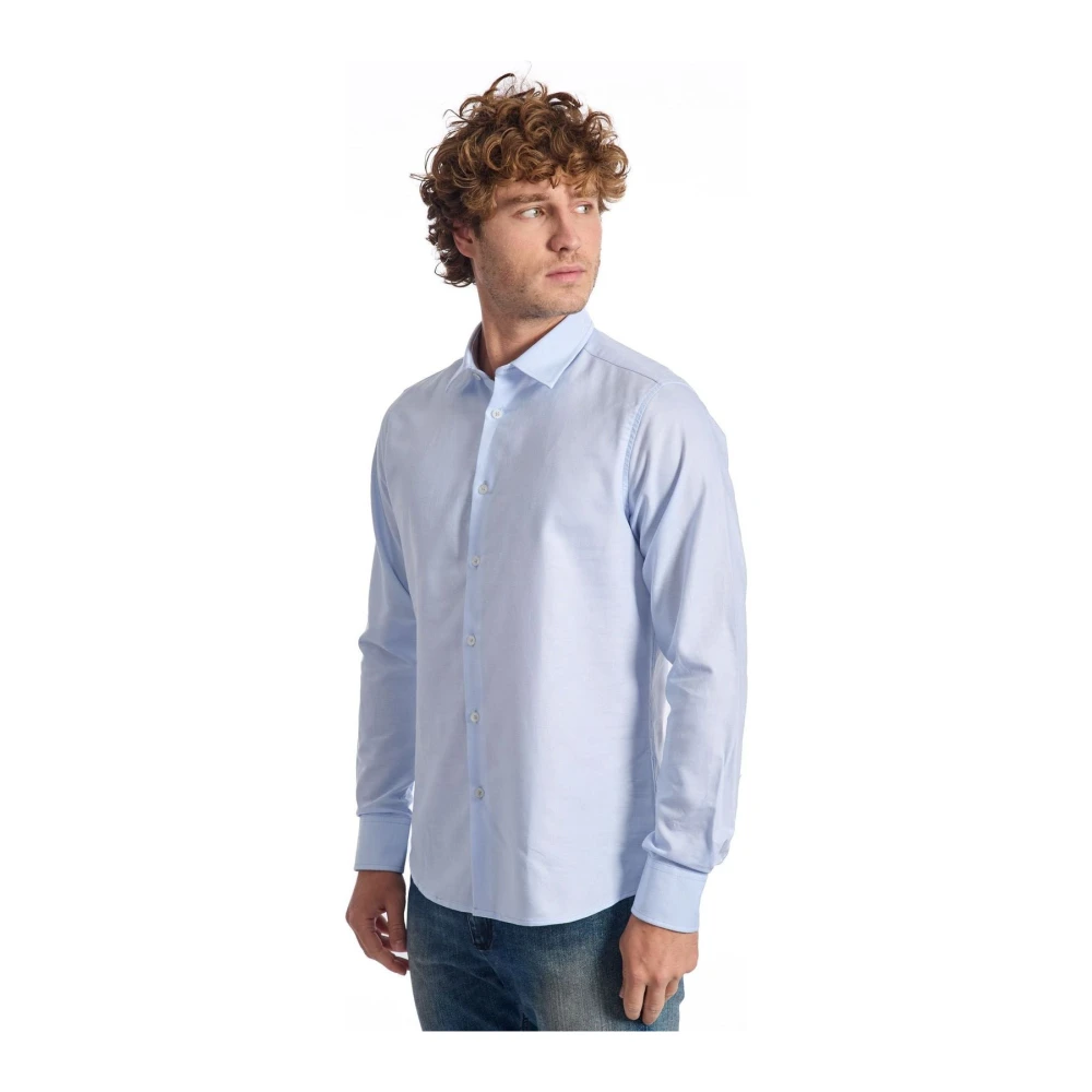 Baldinini Tijdloze Elegantie Overhemd met Lange Mouwen Blue Heren