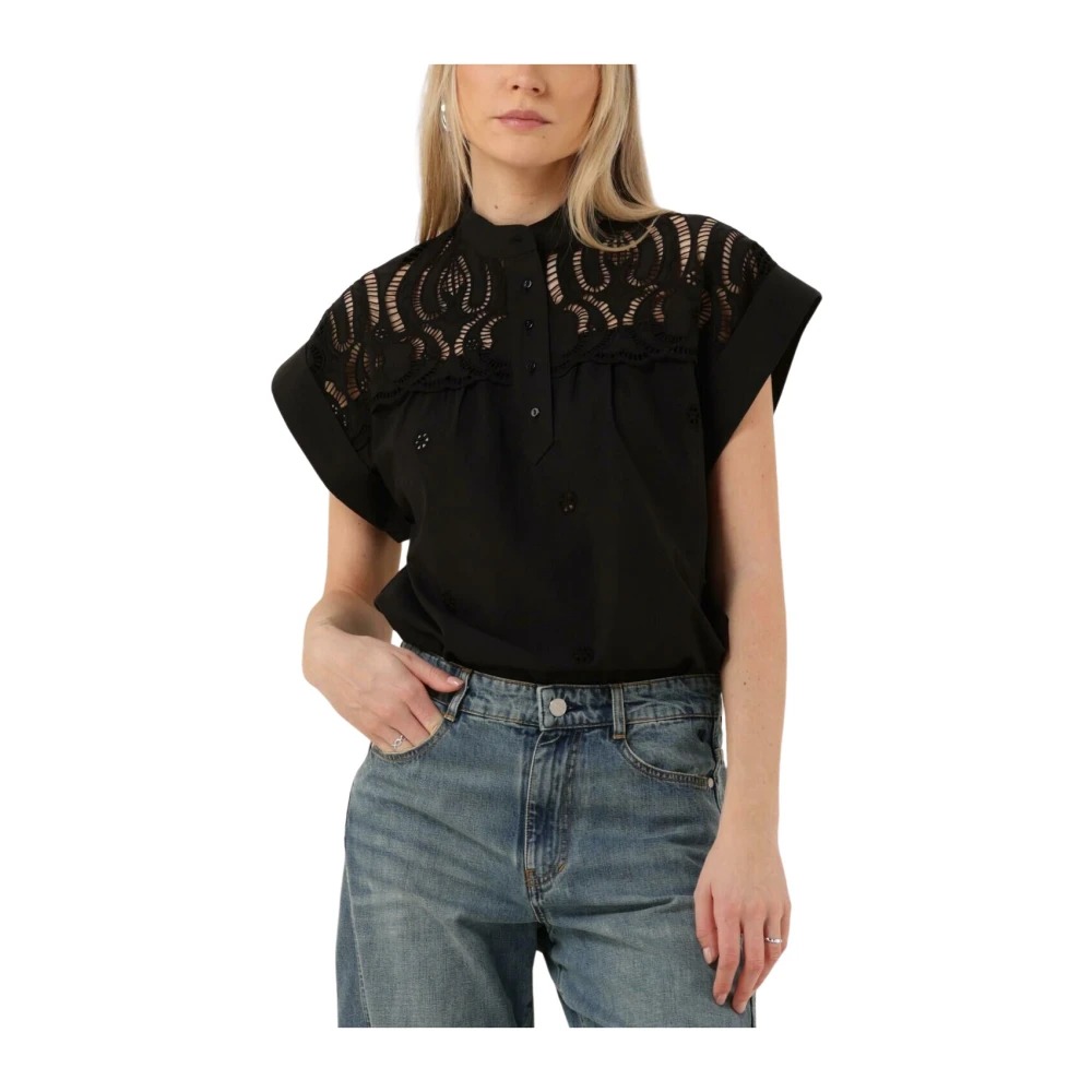 Suncoo Tijdloze Lina Blouse Black Dames