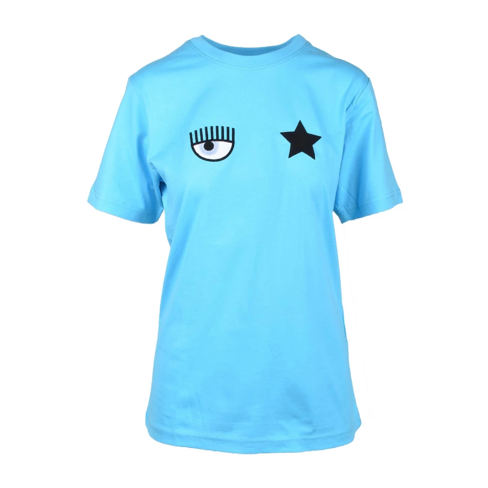 Chiara Ferragni Collection Mode T-shirt Blue Dames