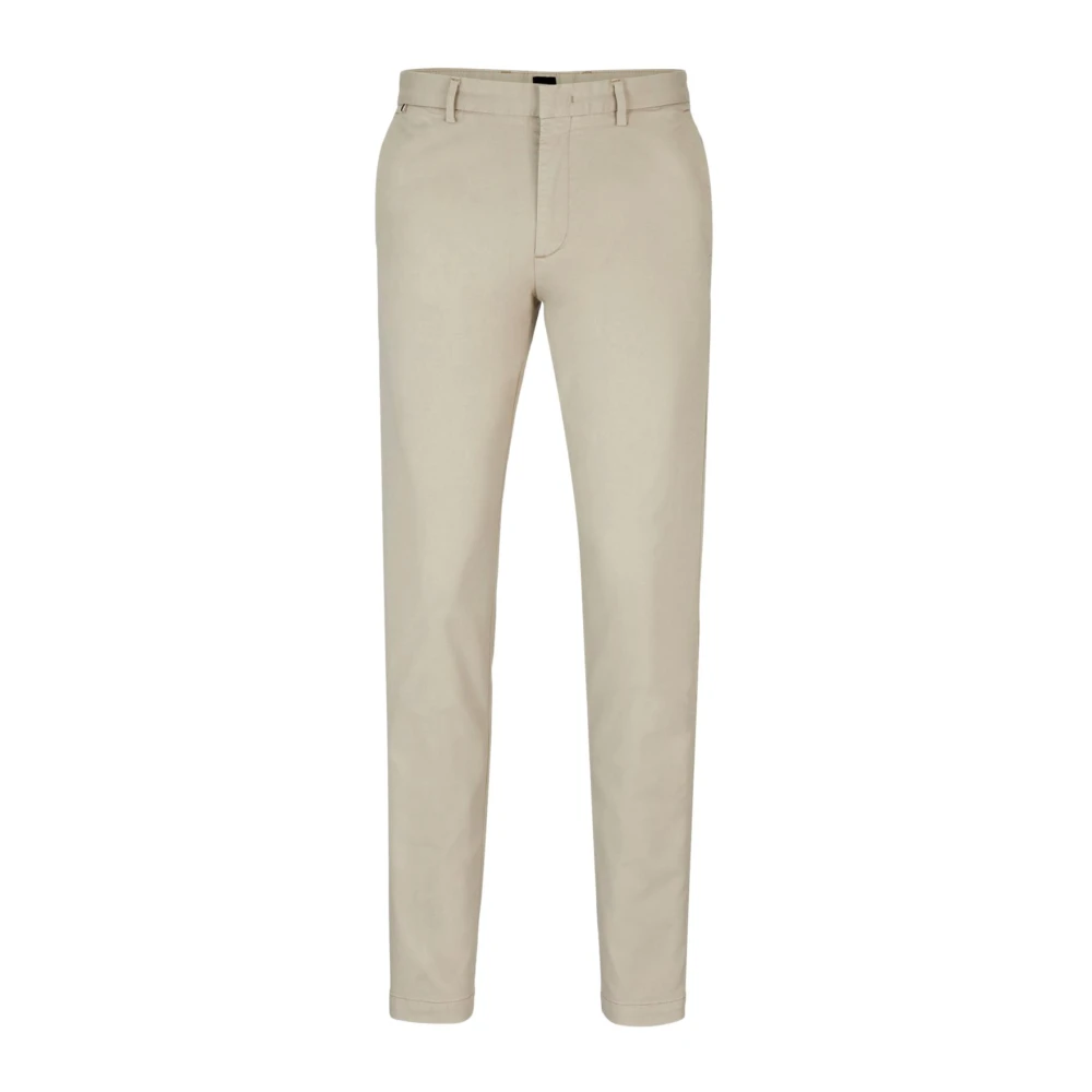 Hugo Men's Beige Chinos, 2XL, Slim Fit Chino Trousers