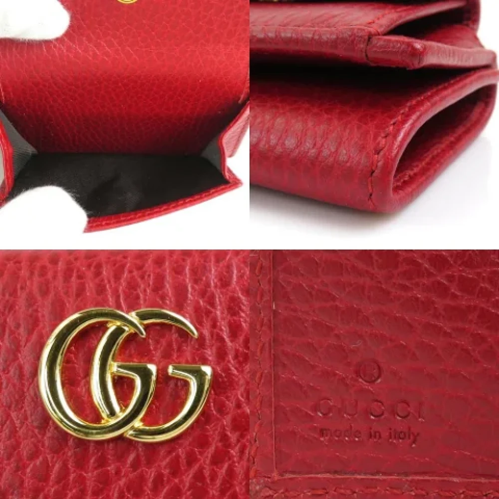 Gucci Vintage Pre-owned Leather wallets Red Dames