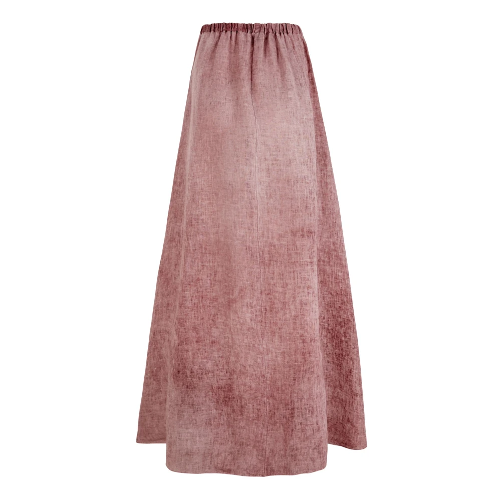 Cortana Azama gemoute linnen rok Pink Dames
