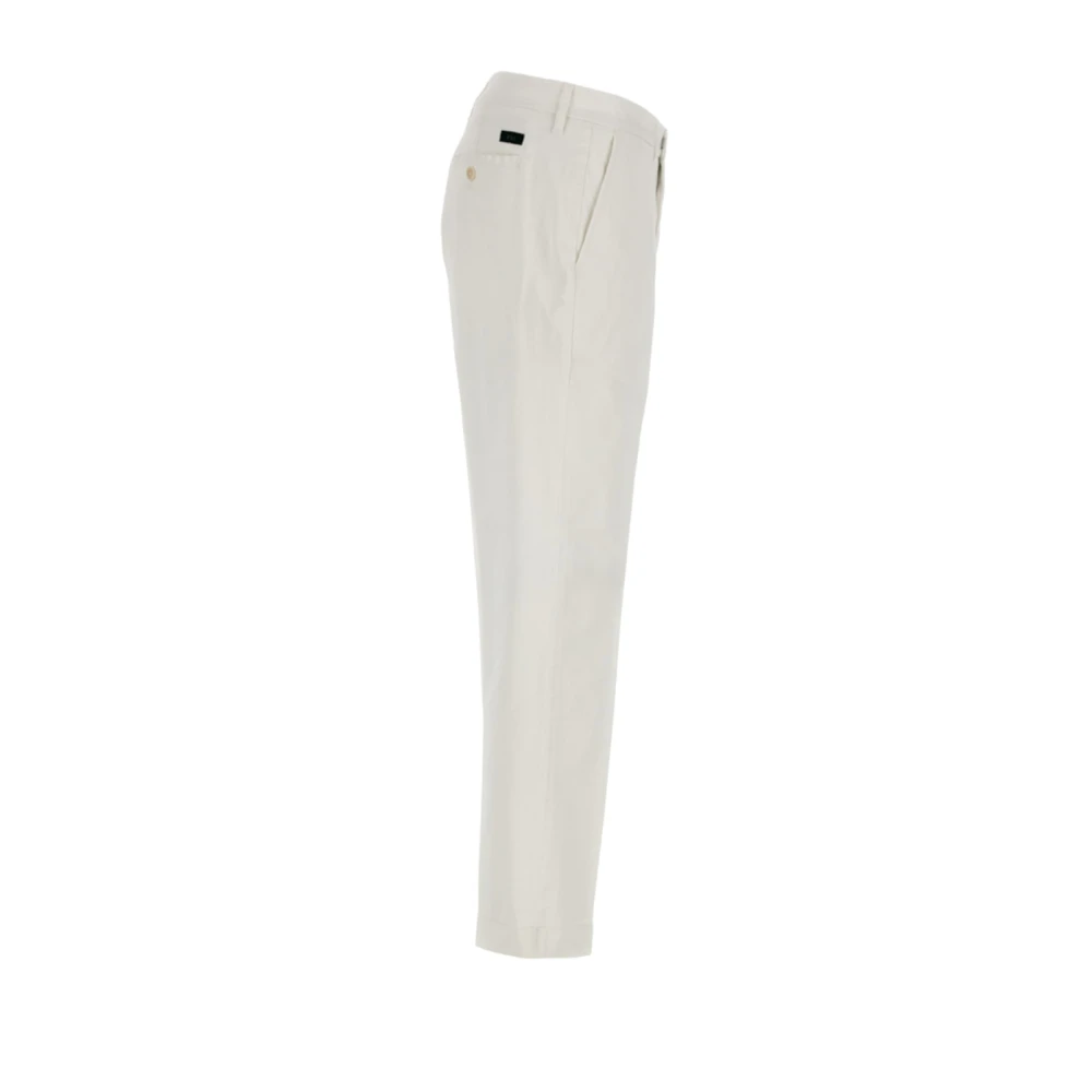 Fay Slim-fit Trousers White Heren