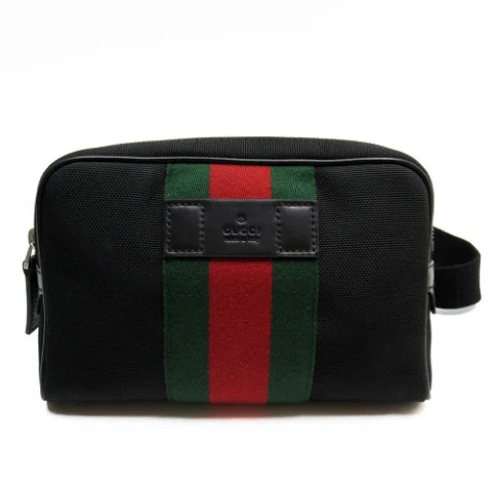 Gucci Vintage Pre-owned Canvas crossbody-bags Black Dames