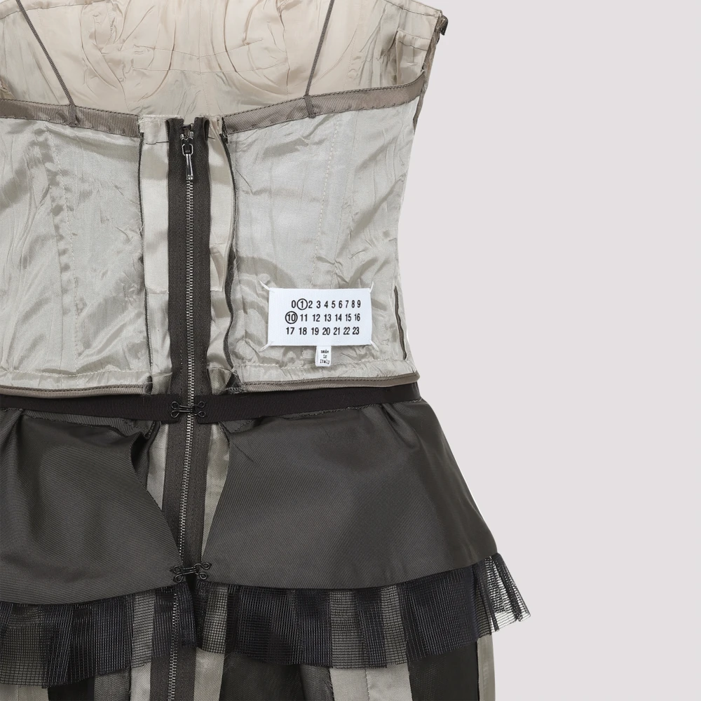 Maison Margiela Stijlvolle Midi Jurk Multicolor Dames