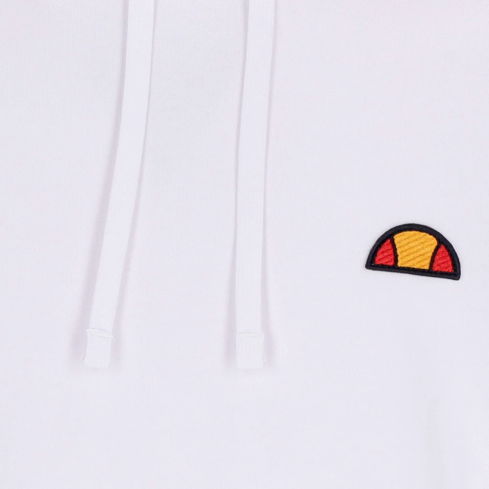 Ellesse Witte hoodie met kangoeroezak White Heren