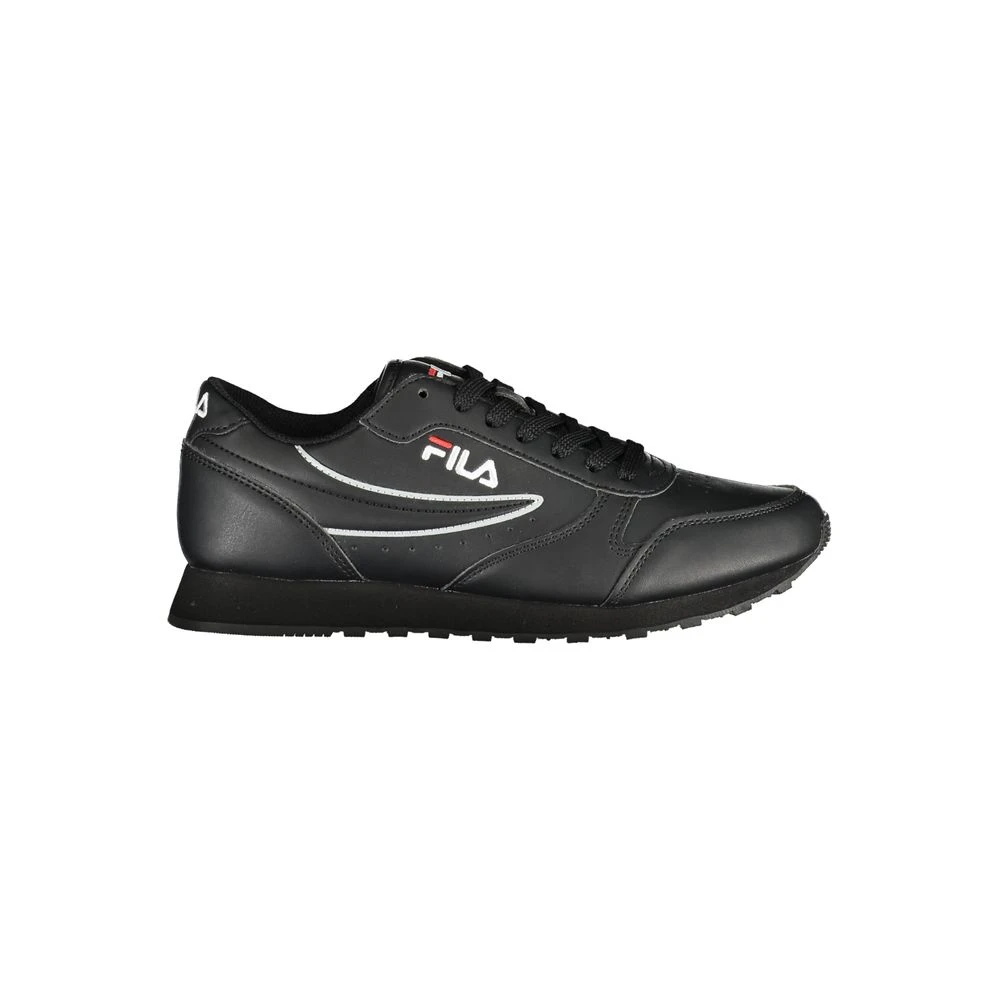 Fila Women's Black Sneakers, 6 Uk, Sleek Lace-Up Sport Trainers