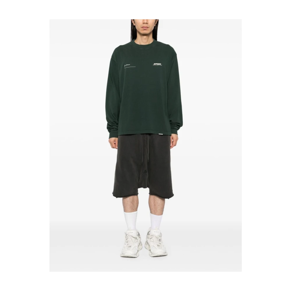 Represent Sweatshirt met ronde hals Green Heren