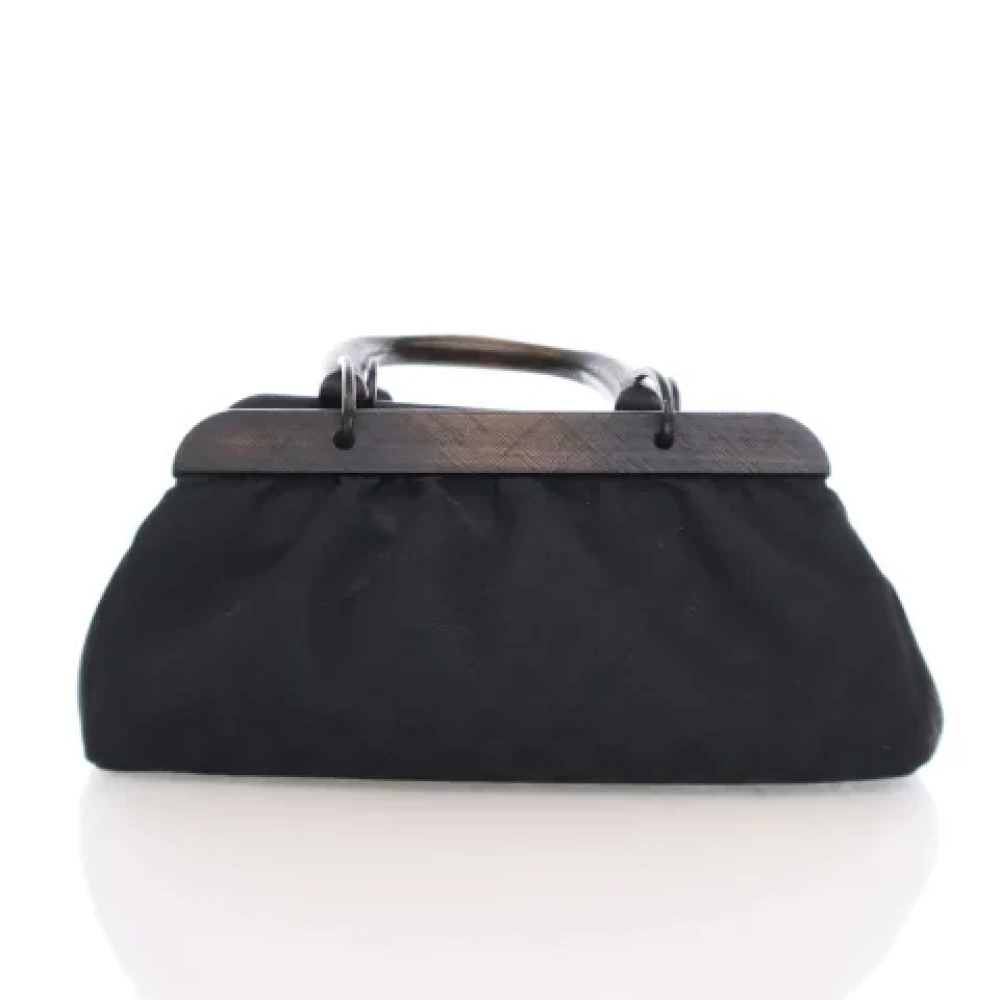 Gucci Vintage Pre-owned Canvas handbags Black Dames