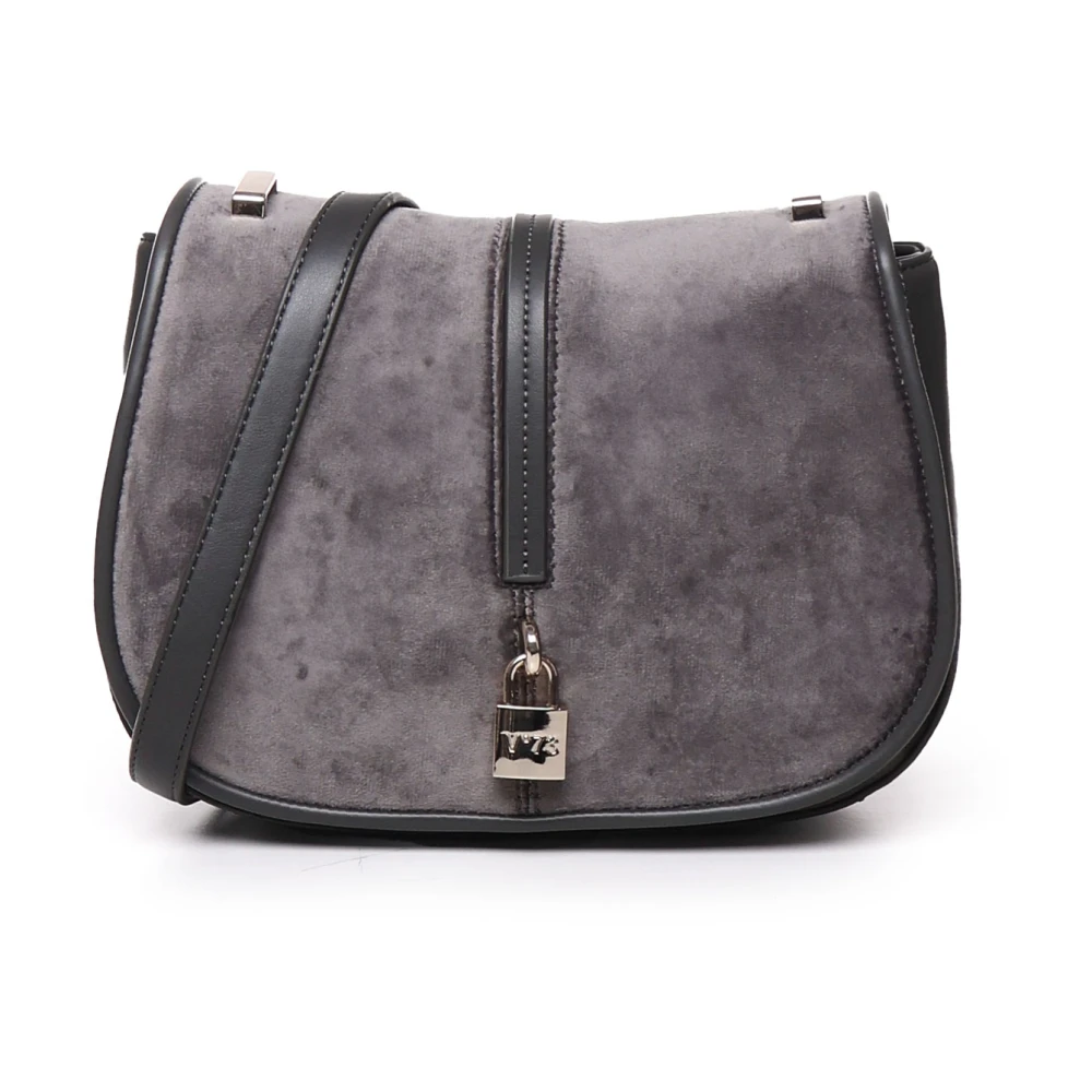 V73 Grijze Schoudertas met Klep Gray Dames