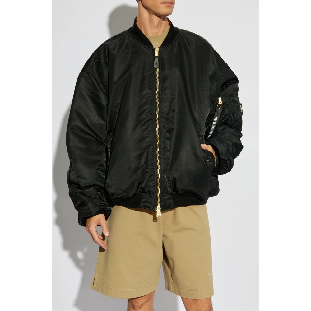 Vetements 'Bomber' jack Black Heren
