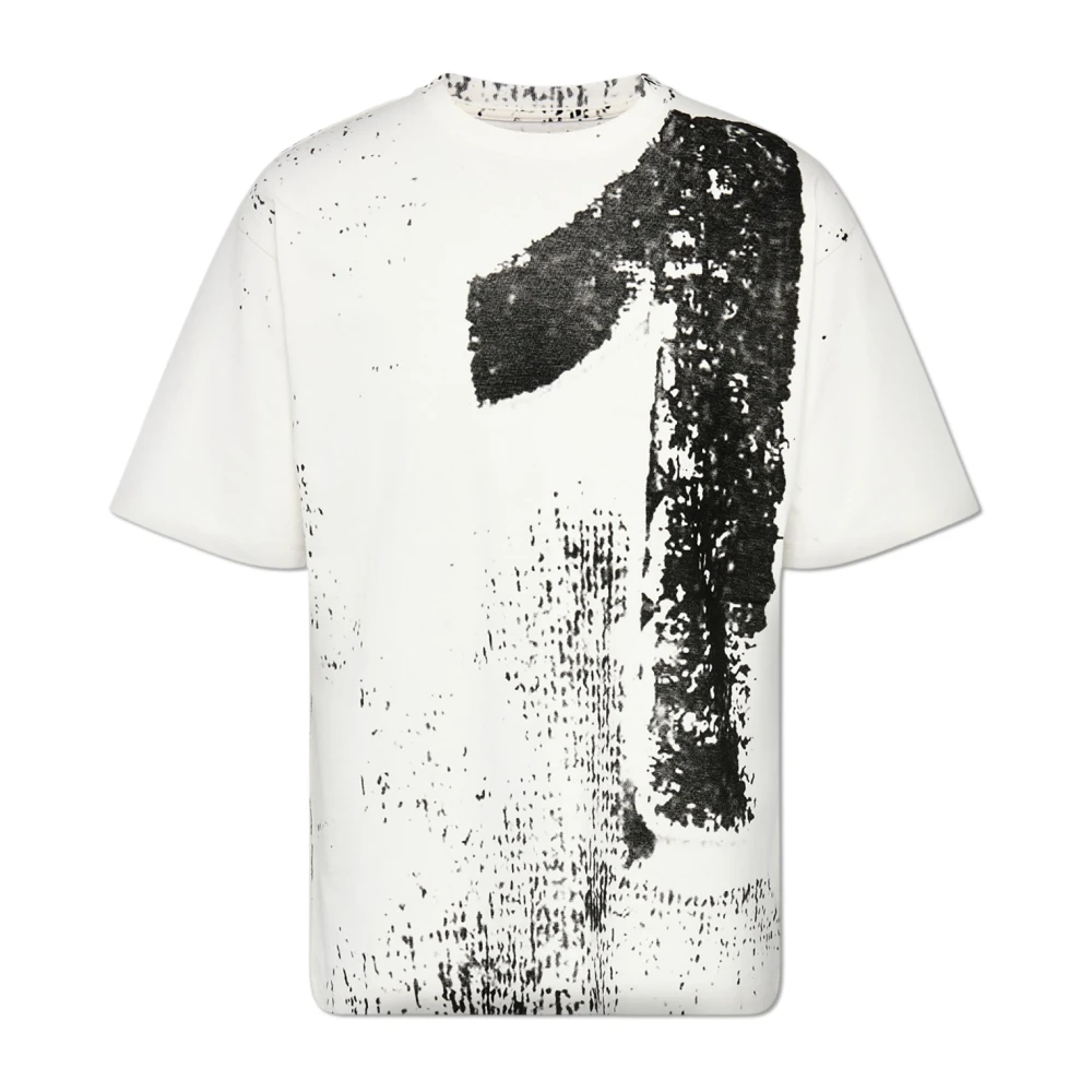 Maison Margiela White 10 Print Cotton T-Shirt - Male - T-Shirts - S - Tops
