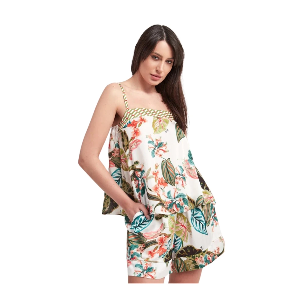 Liu Jo Damen Multicolor Oberteile, Mehrfarbig, Xsgröße: