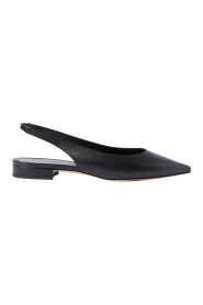 Eleganckie Czarne Slingbacki do Baletu