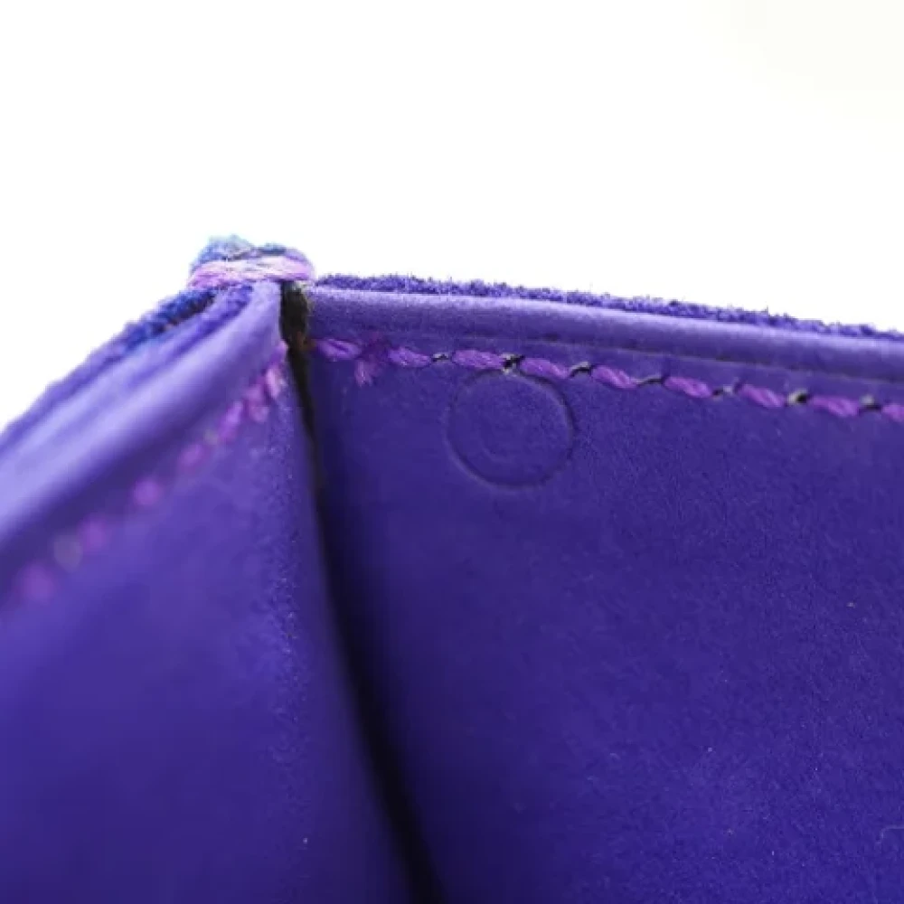 Hermès Vintage Pre-owned Suede clutches Purple Dames