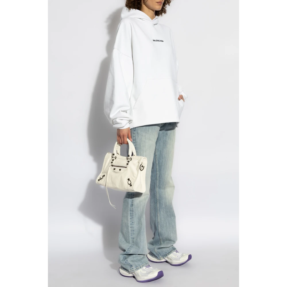 Balenciaga Sweatshirt met logo White Dames