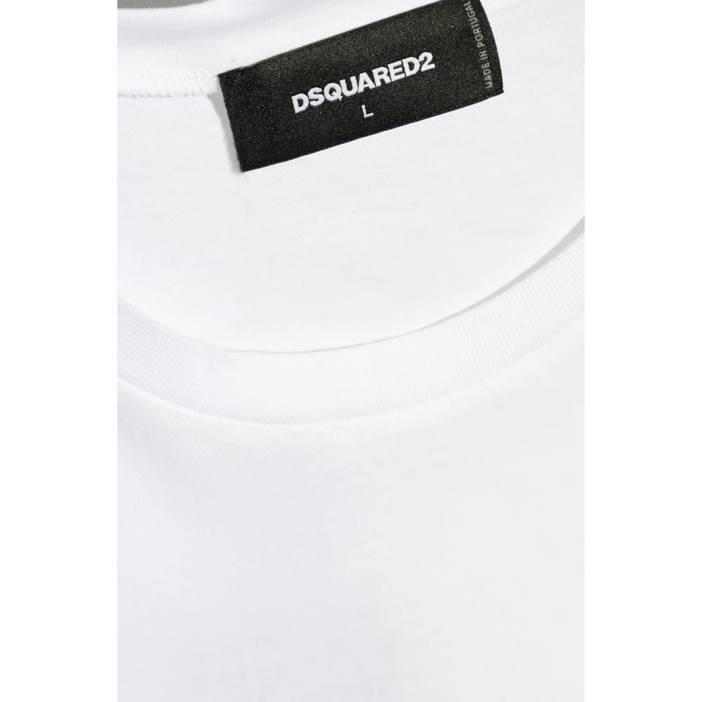 Dsquared2 T-shirt met print White Heren