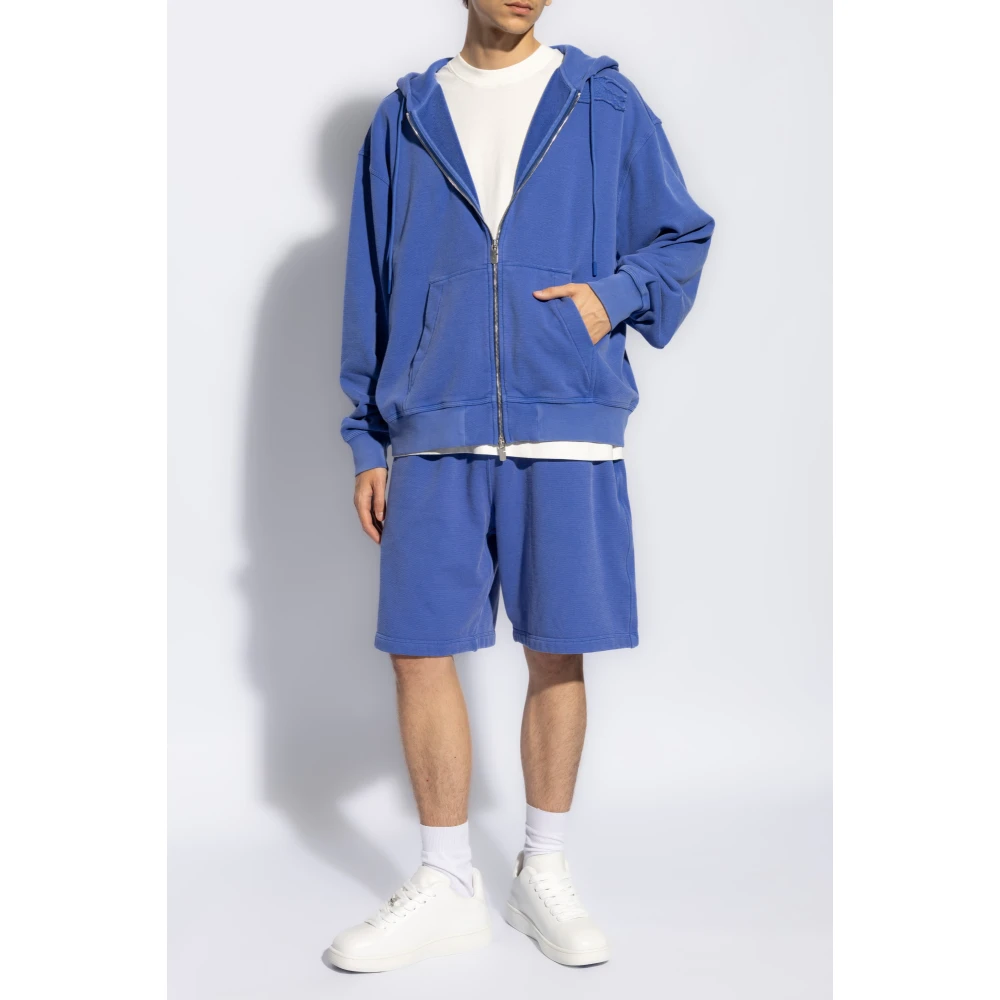 Burberry Sweat Shorts Blue Heren
