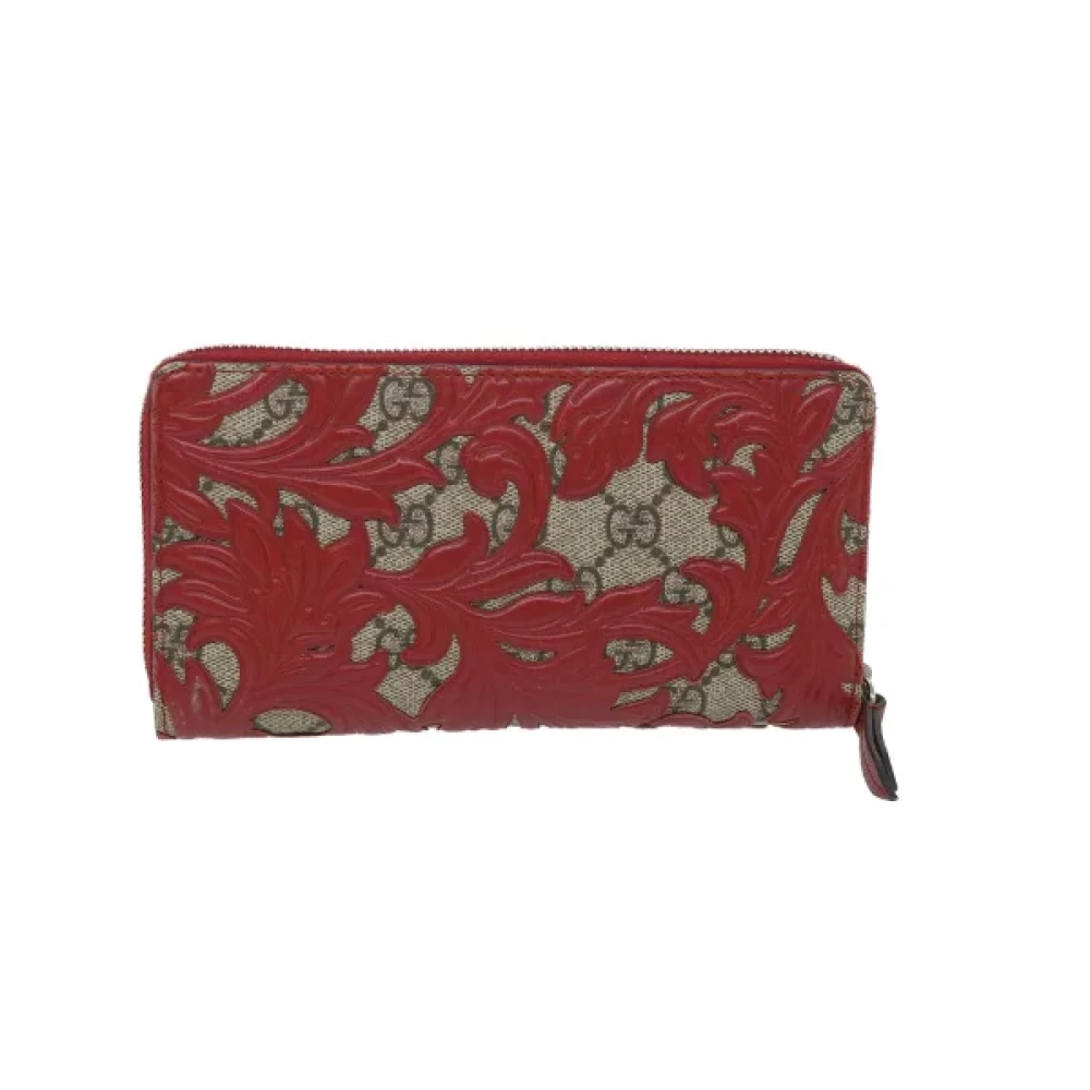 Gucci Vintage Pre-owned Leather wallets Red Dames