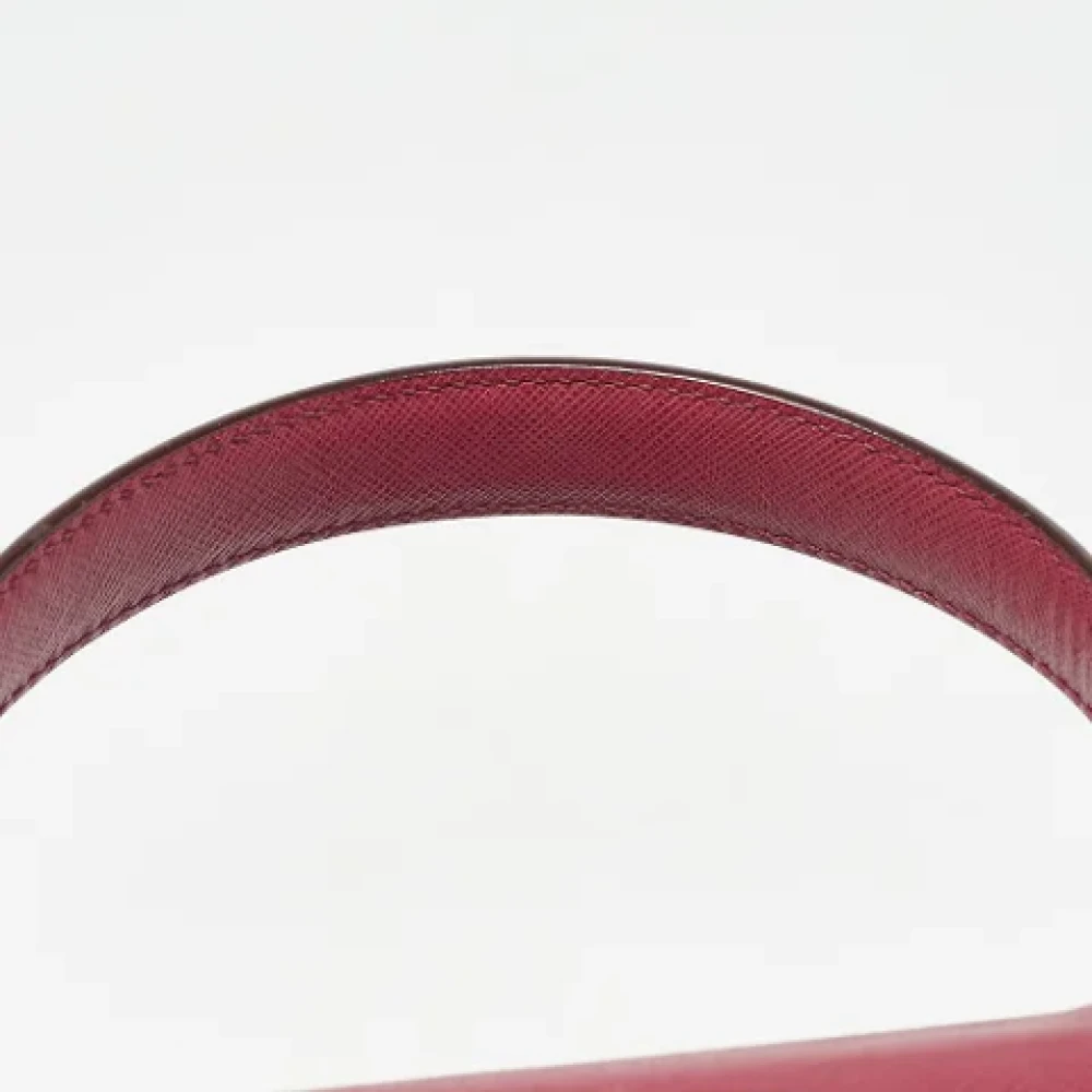 Salvatore Ferragamo Pre-owned Leather handbags Red Dames