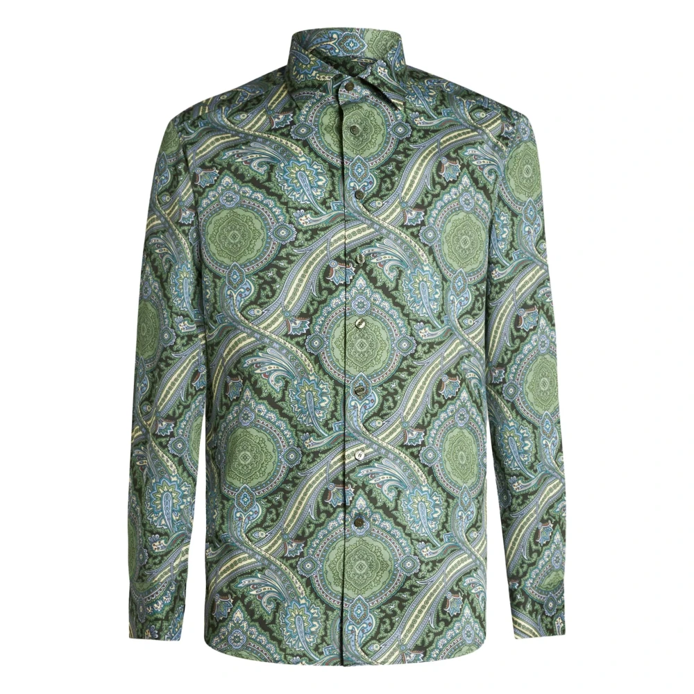 ETRO Casual Paisley Print Lange Mouwen Shirt Multicolor Heren