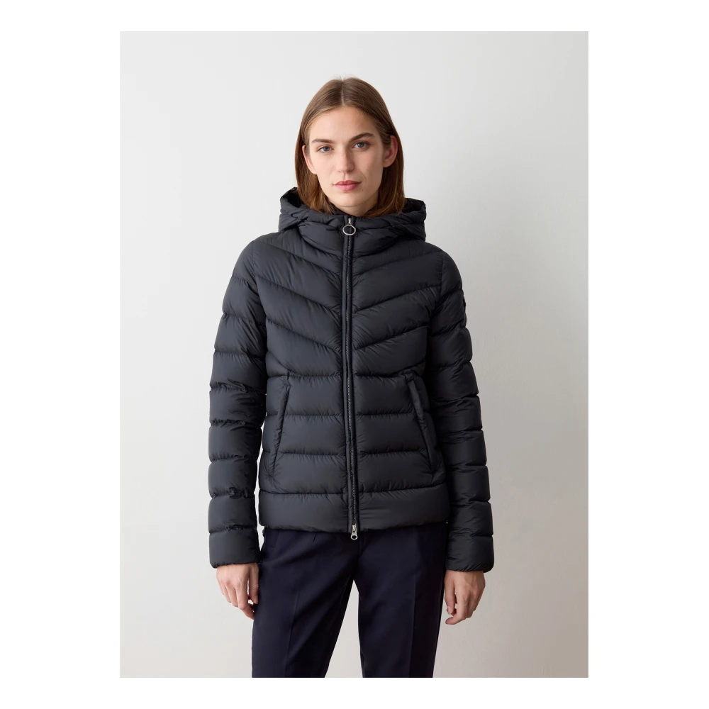 Colmar Zwarte Winterjas met Ritssluiting Black Dames