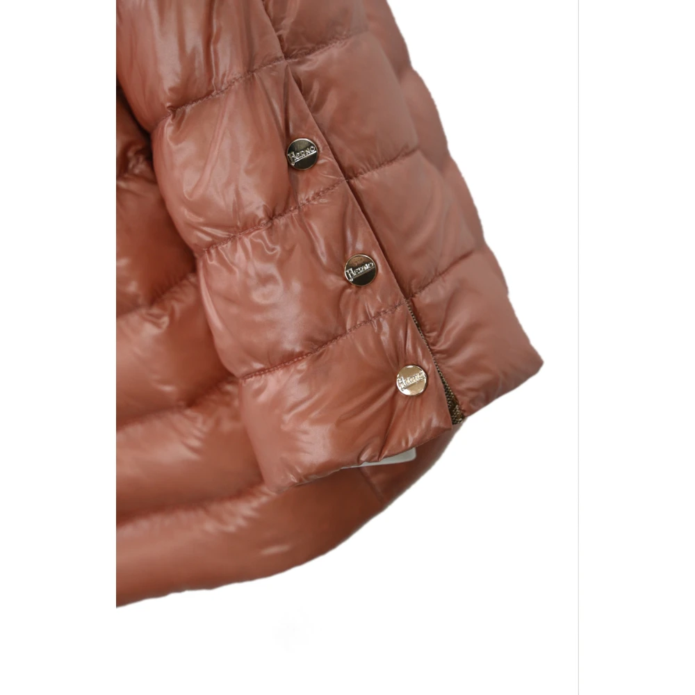 Herno Roze Gewatteerde Donsjas Pink Dames