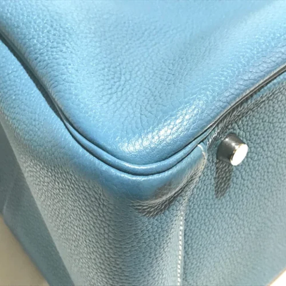 Hermès Vintage Pre-owned Leather handbags Gray Dames