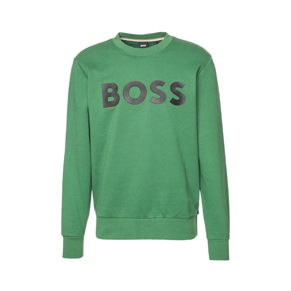 Hugo Boss Casual Crewneck Sweatshirt Green Heren