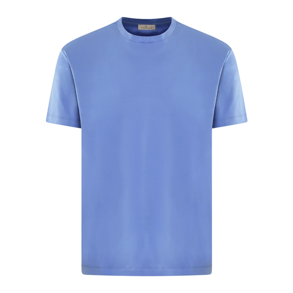 Valenza Interlock Supima T-Shirt Blauw Blue Heren