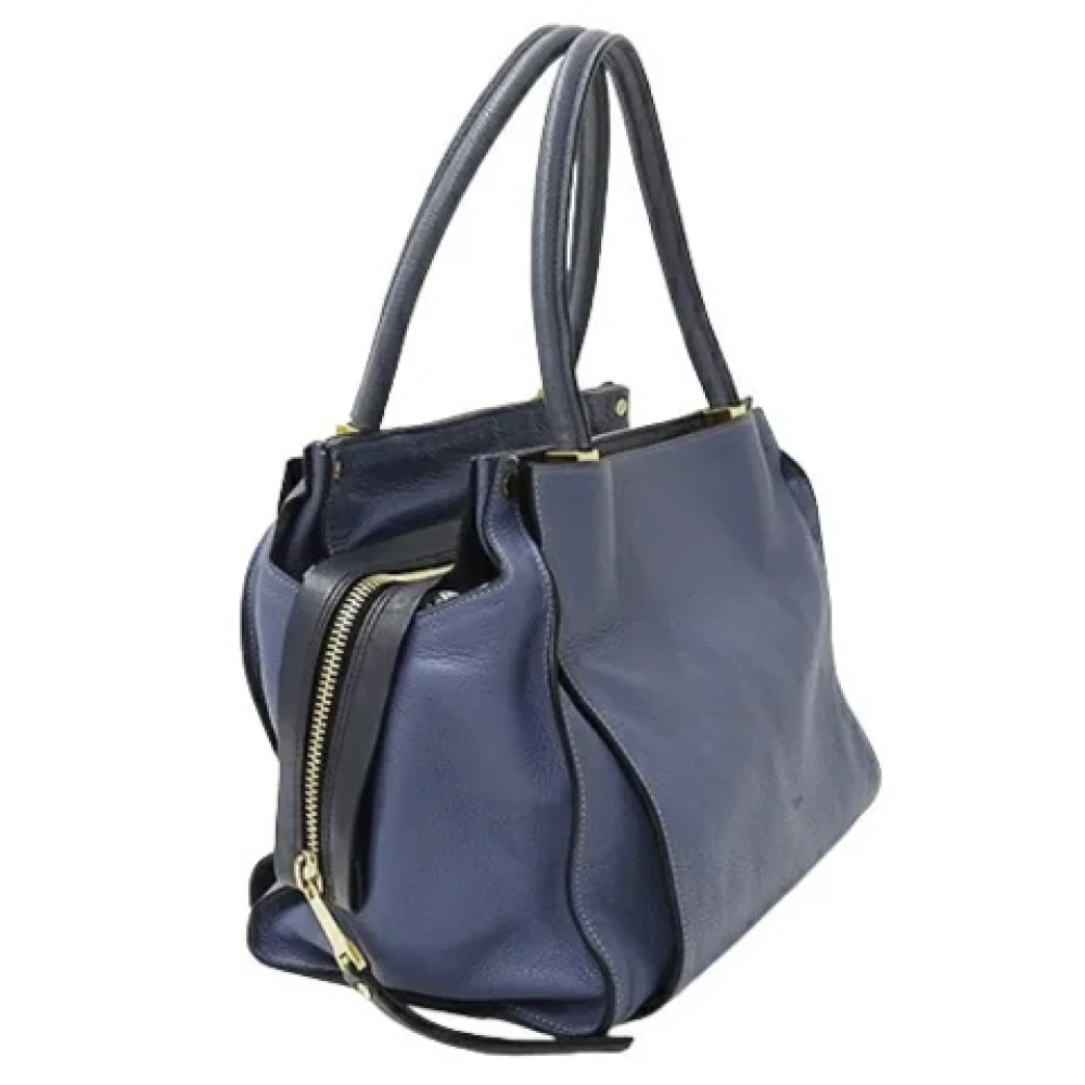 Chloé Pre-owned Leather handbags Blue Dames