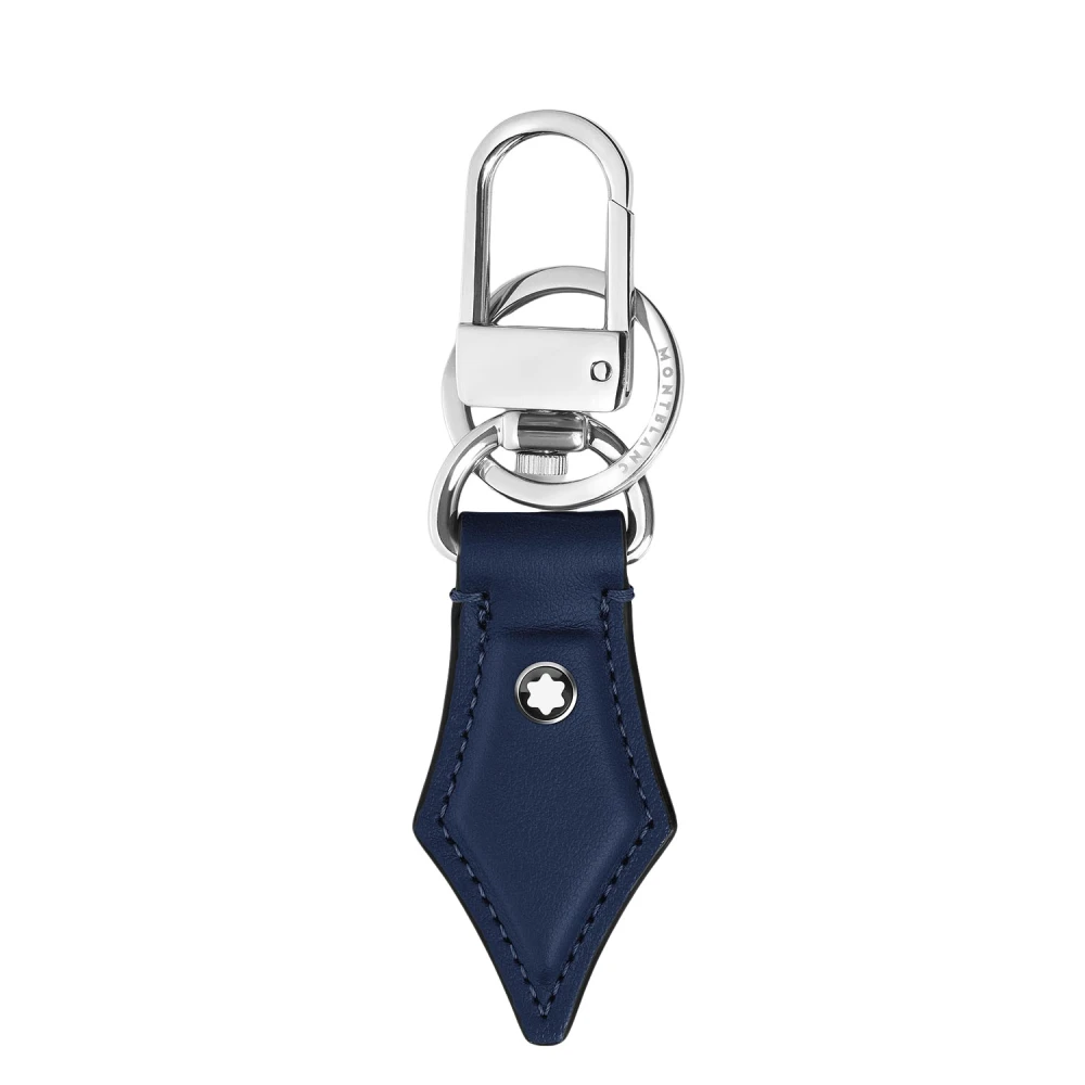 Montblanc Men's Blue Keychains, One Size, Nib Key Holder