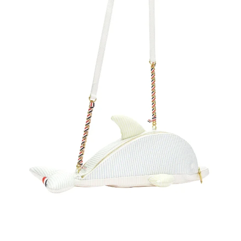 Thom Browne Leather crossbody-bags White Dames