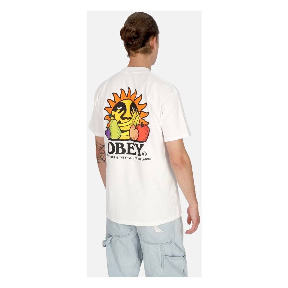 Obey Toekomst Vruchten Arbeid Tee Wit T-shirt White Heren
