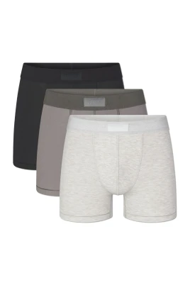Bomberbyxor i bomull med 7,6 cm innersöm, 3-pack