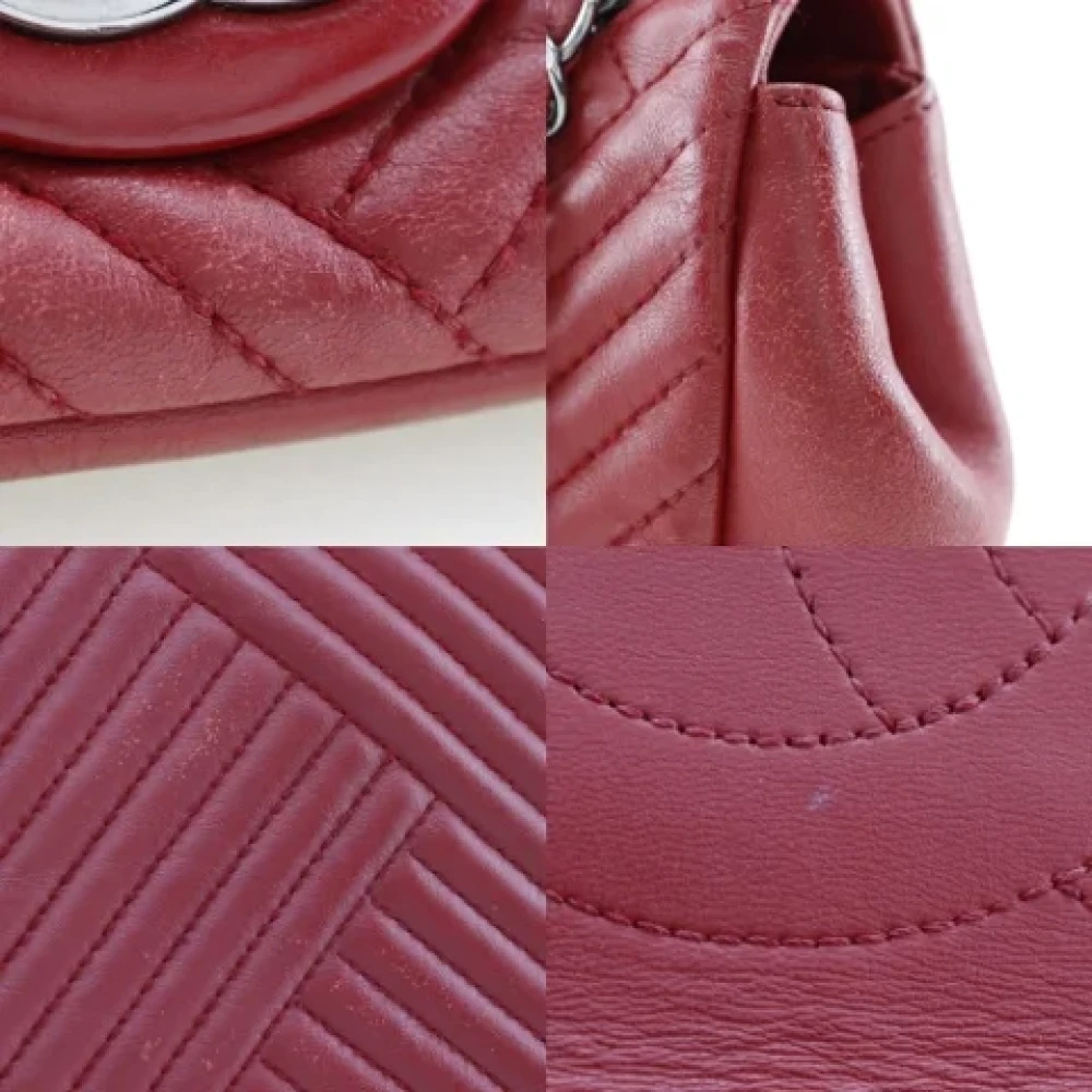 Chanel Vintage Pre-owned Leather chanel-bags Red Dames