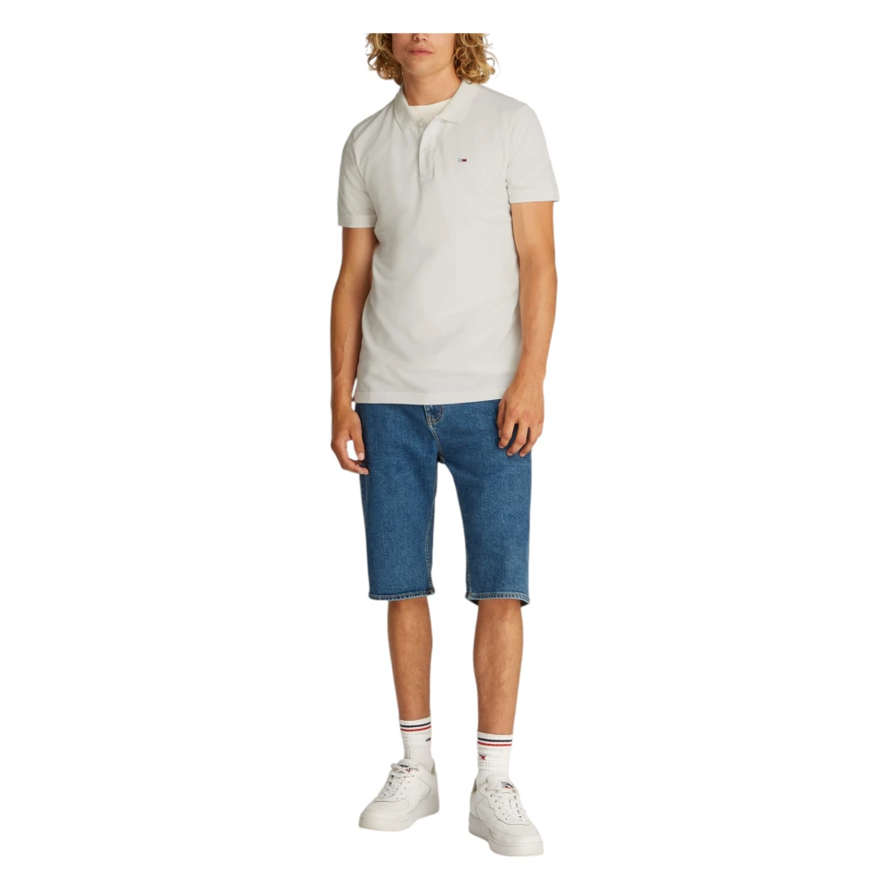 Tommy Jeans Katoenen Polo Shirt Collectie White Heren
