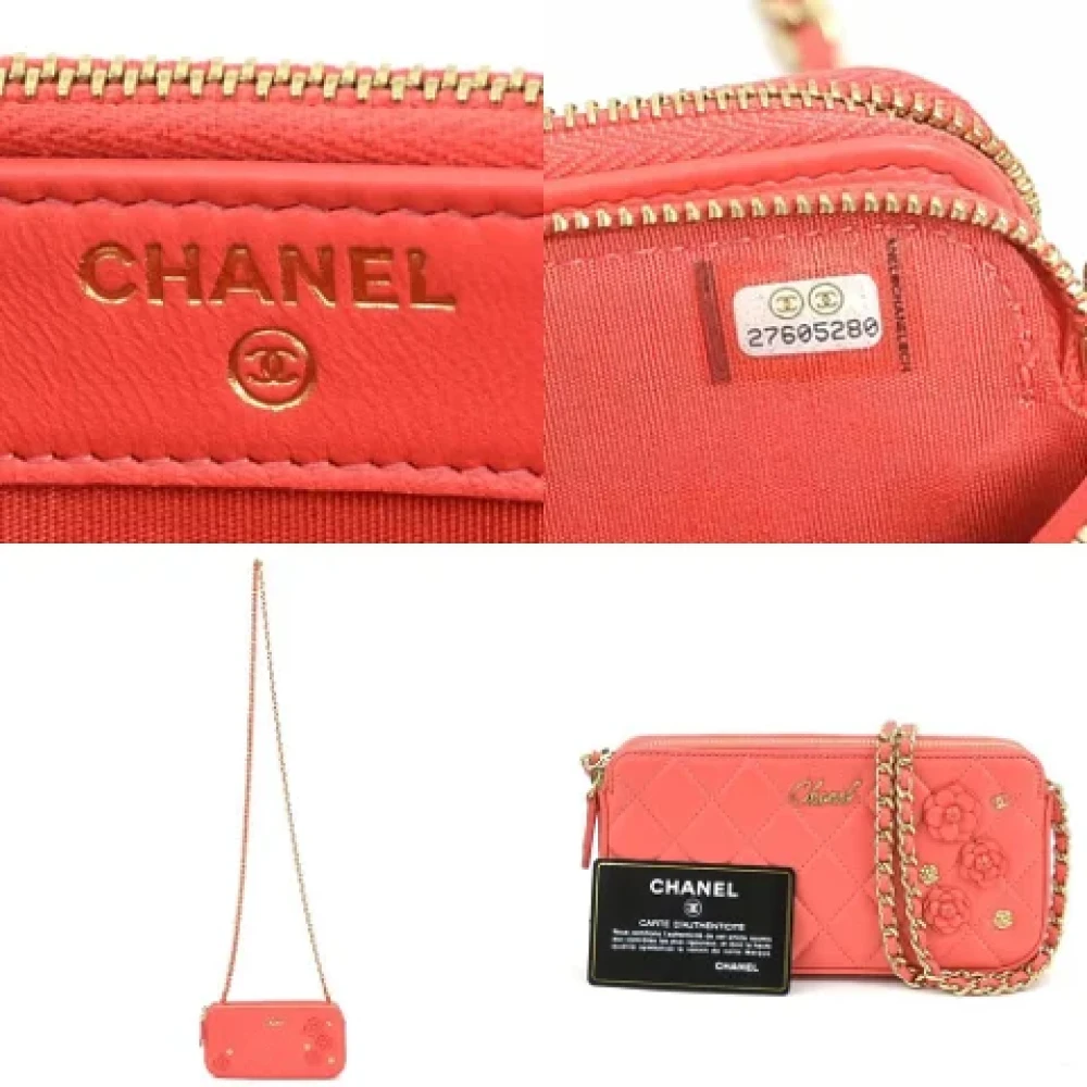 Chanel Vintage Pre-owned Leather shoulder-bags Pink Dames