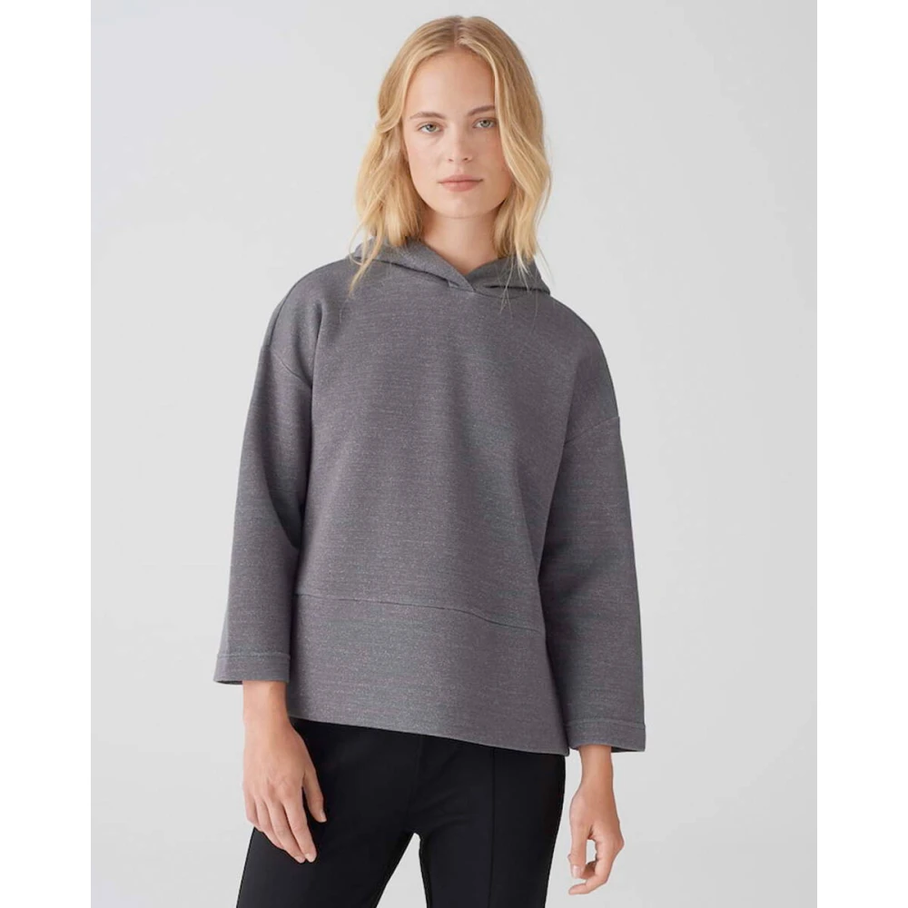 Opus Glitterende Sweater Gray Dames