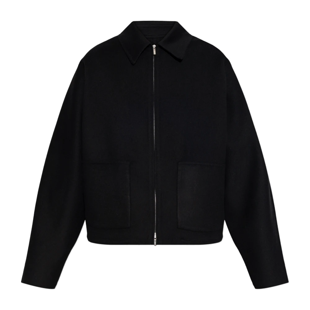 Ferragamo Svart Yllejacka