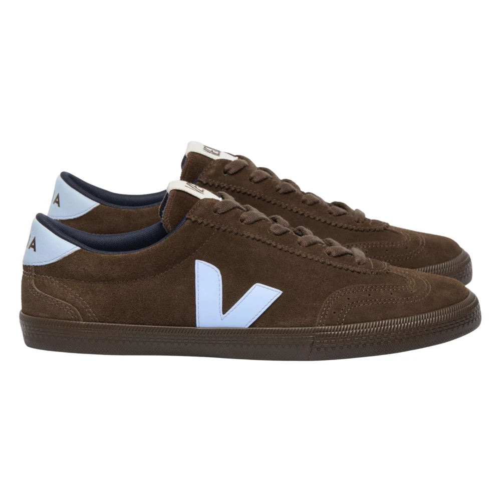 Veja Donna Marrone - Suede Volley Sneaker - Shoes - 36 Eu - Immagine 3