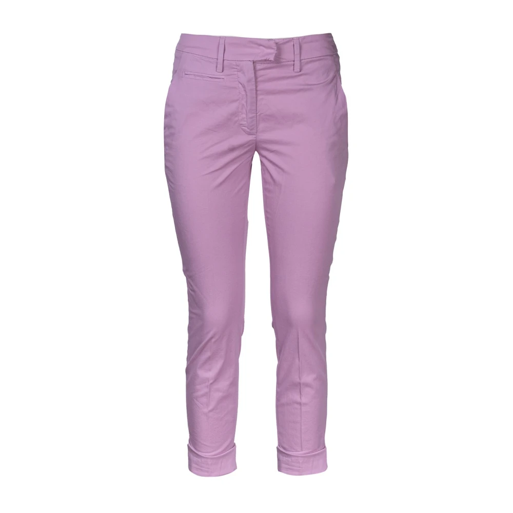 Dondup Cropped Trousers Pink Dames