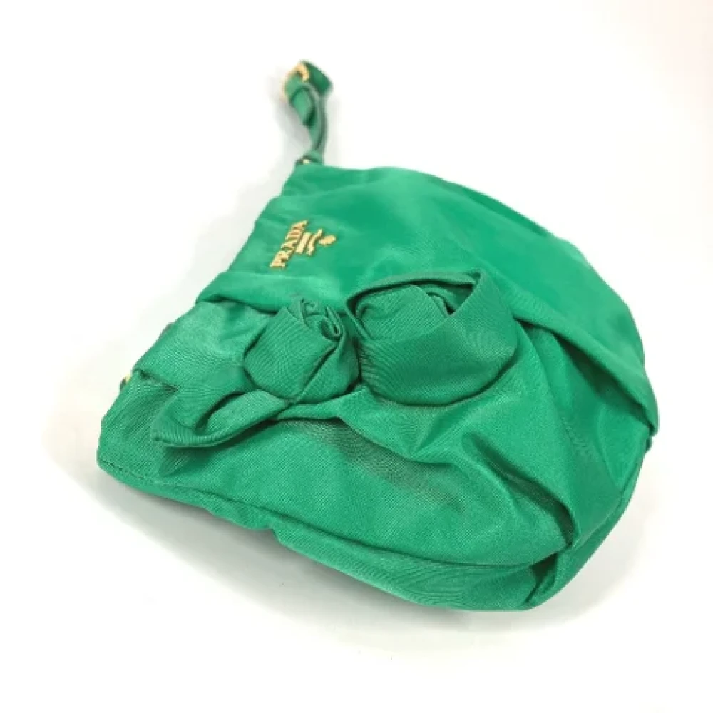Prada Vintage Pre-owned Fabric prada-bags Green Dames