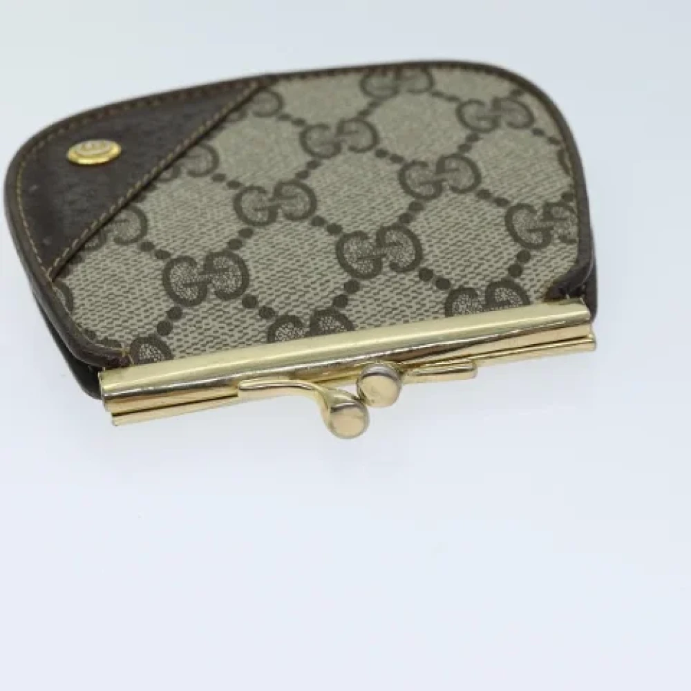 Gucci Vintage Pre-owned Canvas wallets Beige Dames