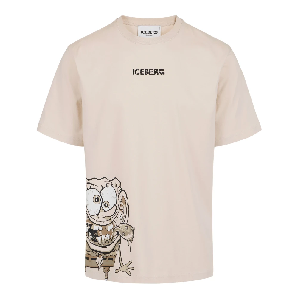 Iceberg - Tops > T-Shirts - Beige - Iceberg - Modalova