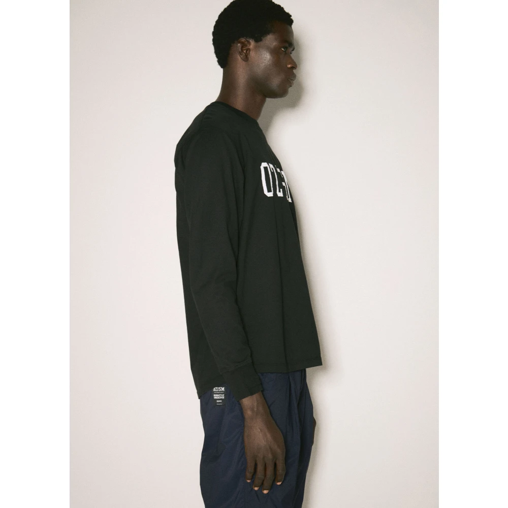 Undercover Geborduurd Katoenen Jersey Crewneck T-shirt Black Heren