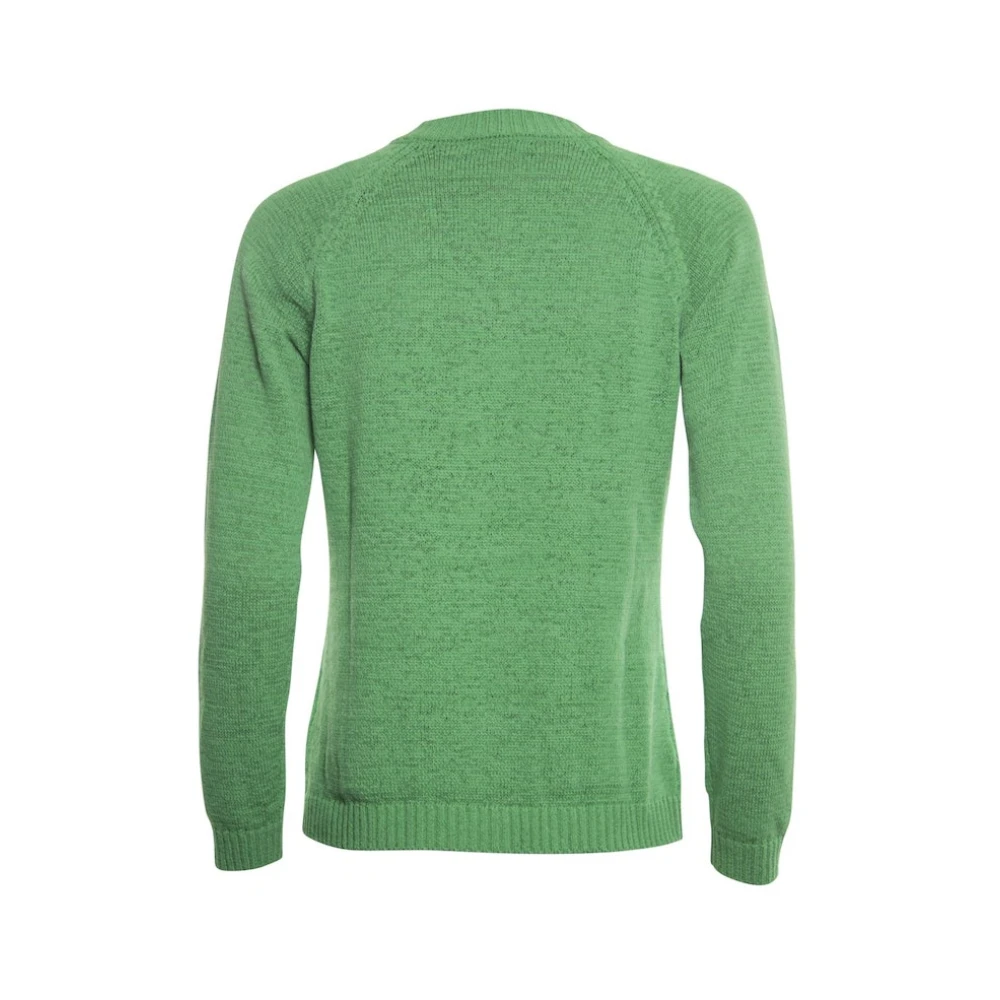Roberto sarto Groene Cardigan O-Hals Green Heren
