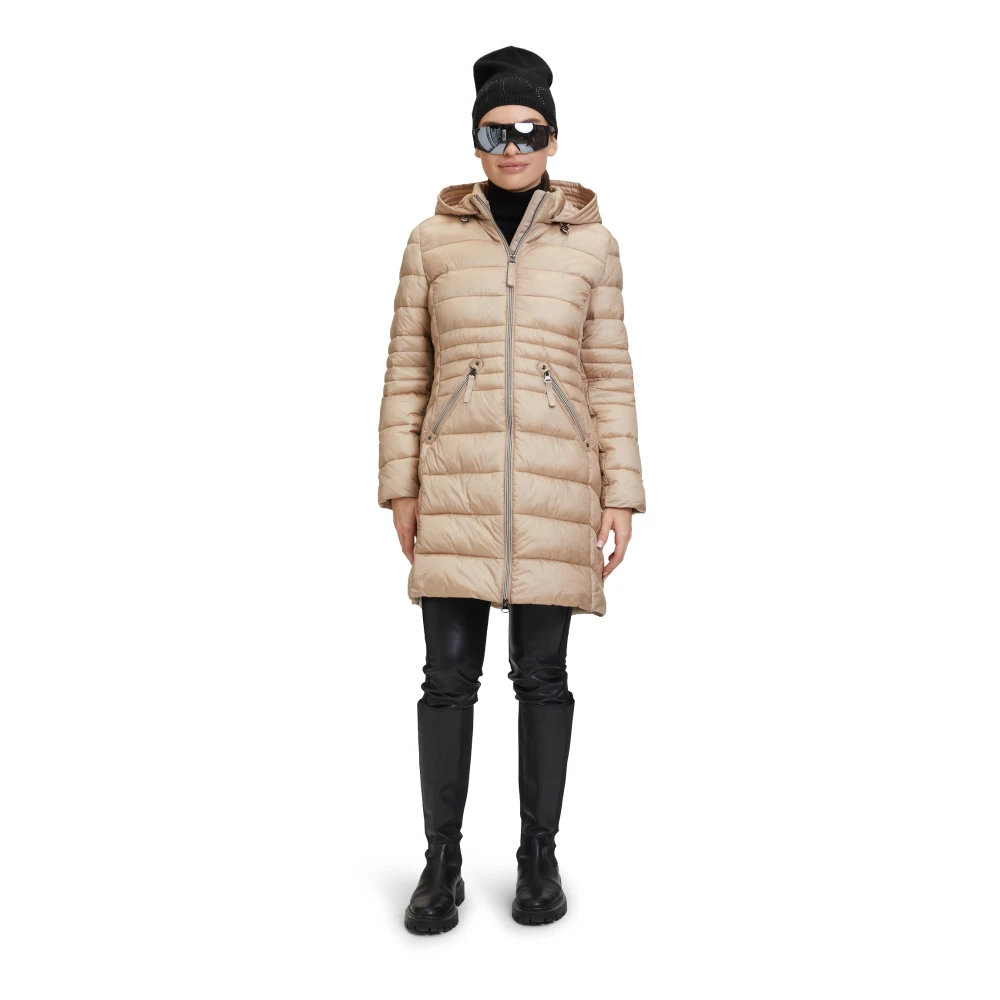 Betty Barclay Gewatteerde jas met capuchon Beige Dames