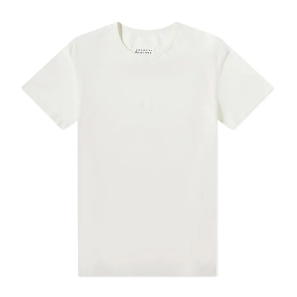 Maison Margiela Stijlvol Wit Katoenen T-Shirt voor Heren White Heren